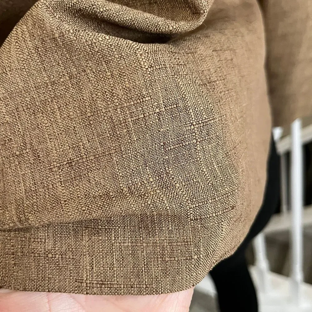 Sag Harbor Women's Jacket Blazer Long sleeve Suit Brown Size 14 Lightweight #685